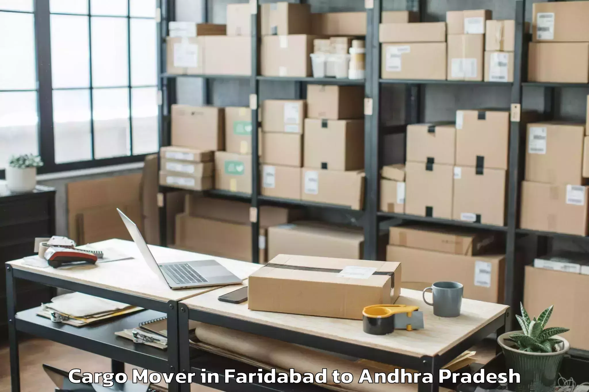 Comprehensive Faridabad to Ponnuru Cargo Mover